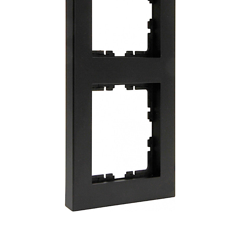 Kopp Athenis anthrazit HK07 PURE Rahmen 3-fach Ansicht schräg