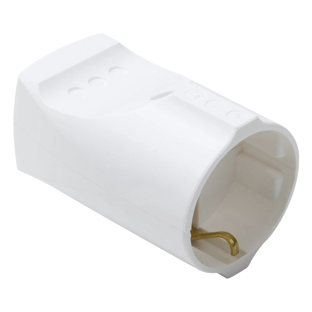 Kopp Kunststoff Schalenkupplung reinweiß (183229001) Ansicht schräg von vorn