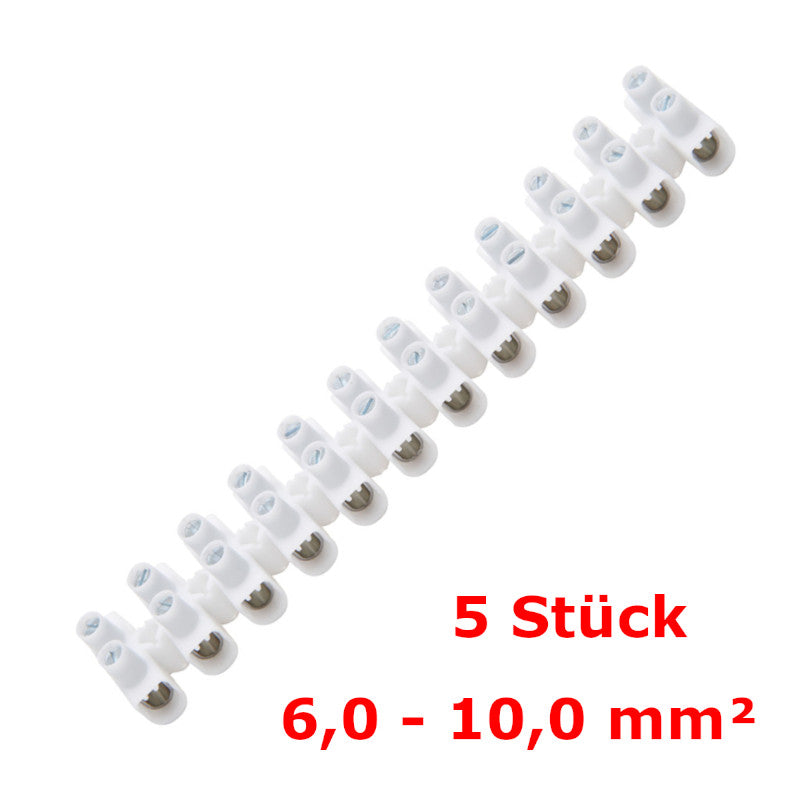 Kopp Lüsterklemme Ø6,0-10,0mm² weiß (341900081) | 5 Stück