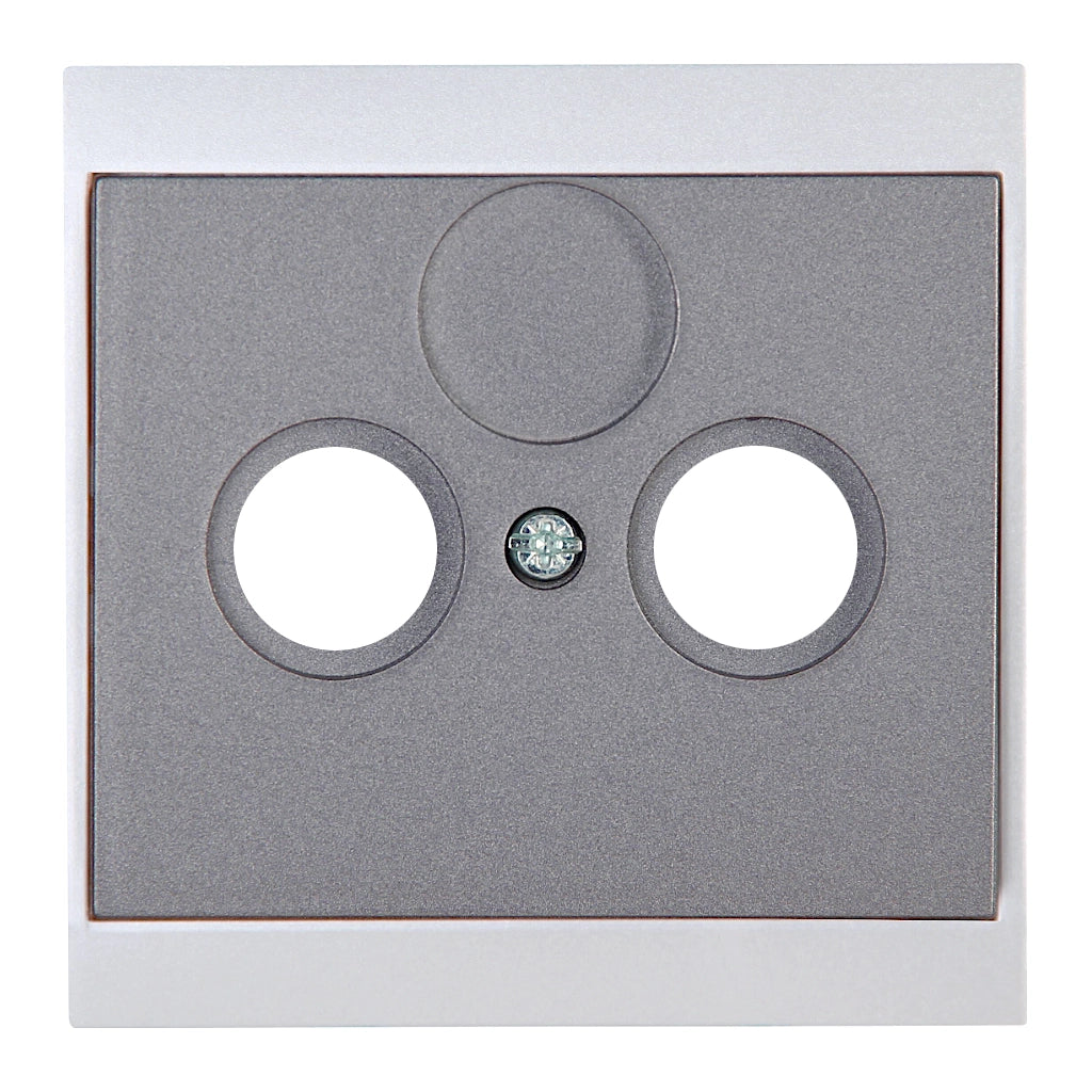 Kopp Malta anthrazit Abdeckung Antennendose TV/RF (313615188) Vorderansicht