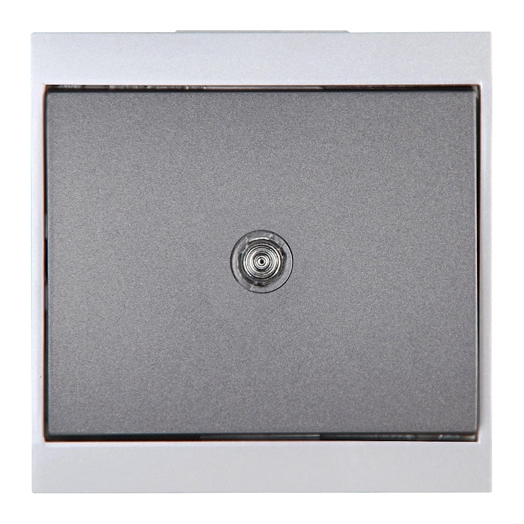 Kopp Malta anthrazit Aus-Wechselschalter beleuchtet (620665083) Vorderansicht