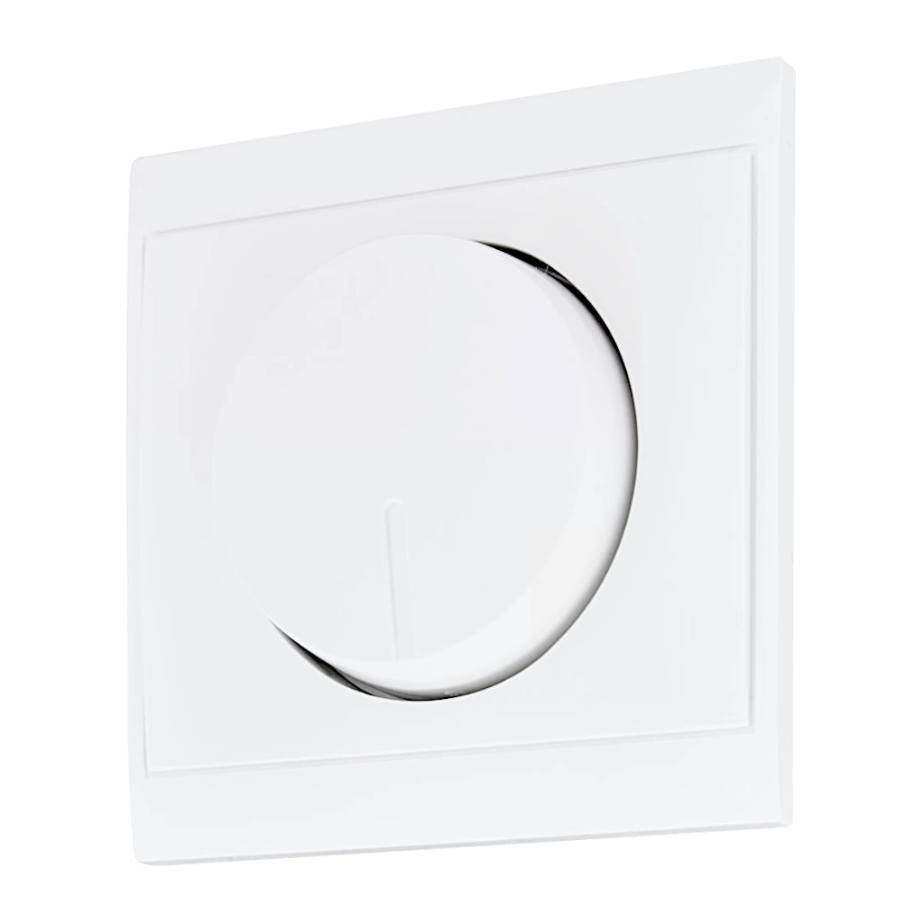 Kopp Malta arktisweiß Abdeckung Dimmer (312313186) Ansicht schräg