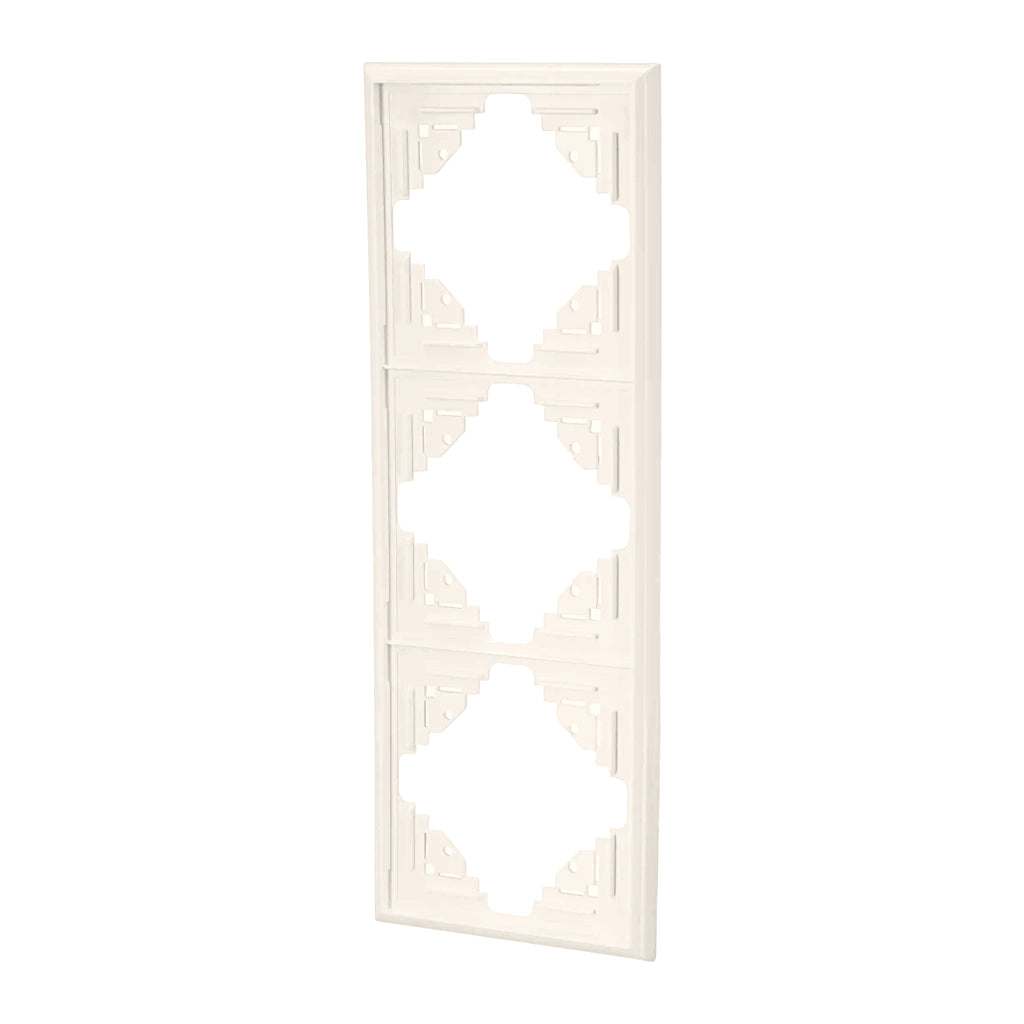 Kopp Malta (creme)weiß Rahmen 3-fach (309301060) Ansicht schräg