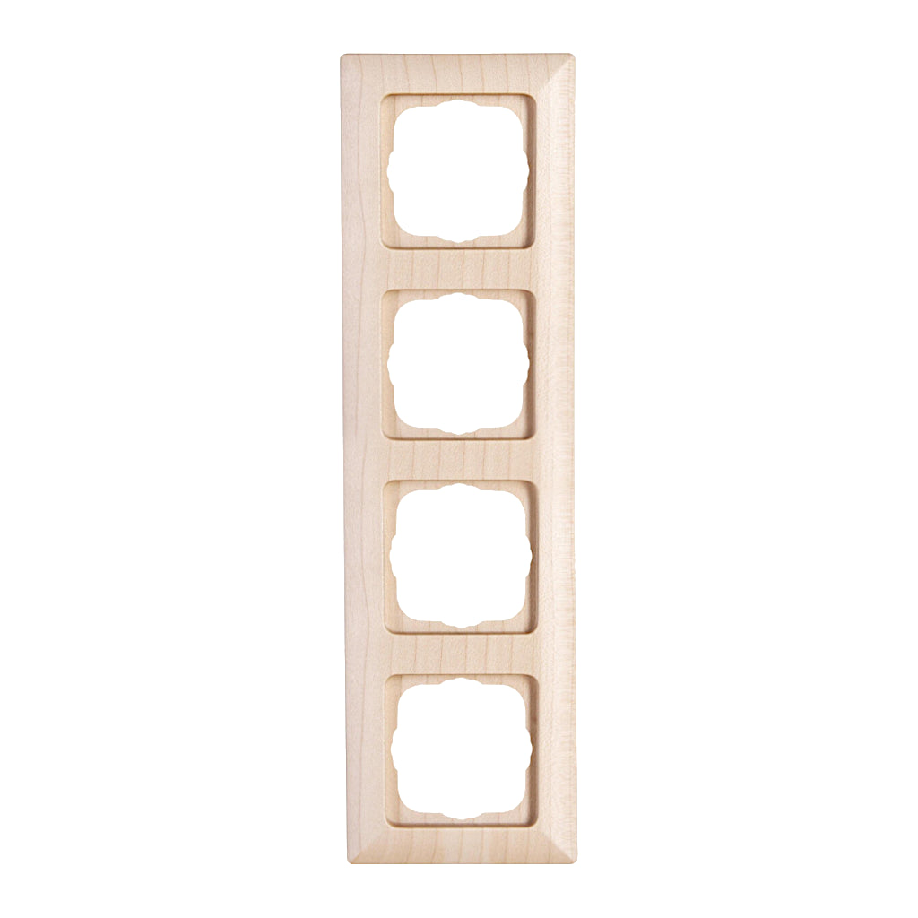 Kopp Milano Ahorn Rahmen 4-fach (306839061) Vorderansicht senkrecht