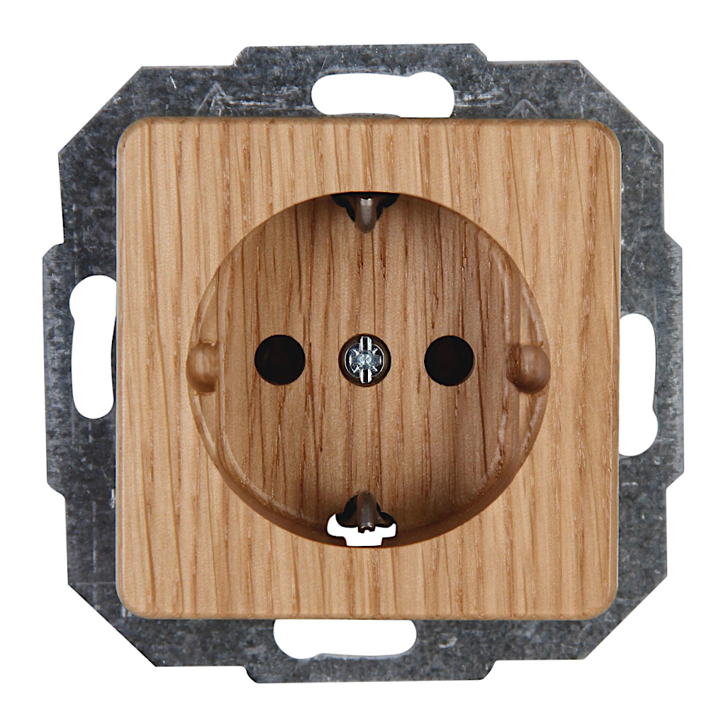 Kopp Milano Eiche Steckdose (914830089) Vorderansicht