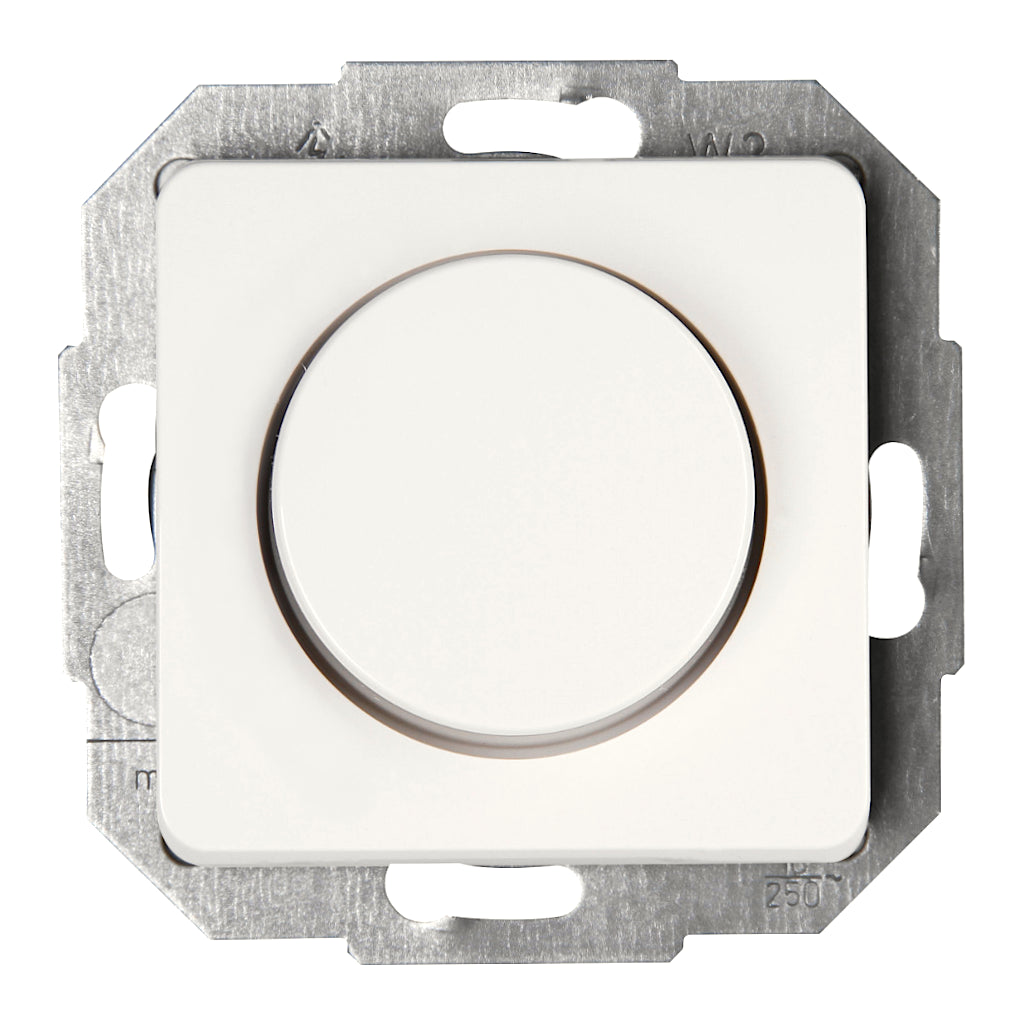 Kopp Milano weiß Dimmer Universal LED 3-100 Watt (845913080) Vorderansicht