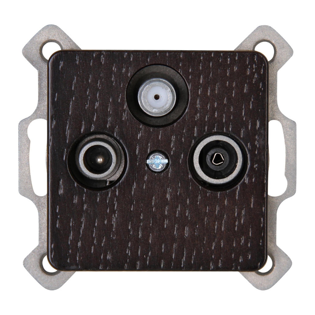 Kopp Milano Wenge Antennendose SAT/TV/RF (917137088) Vorderansicht