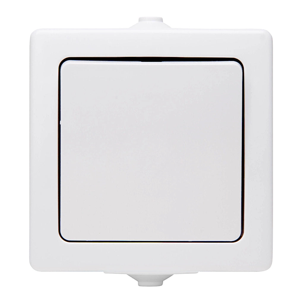 Kopp Nautic arktisweiß Aus-Wechselschalter (565602002) Vorderansicht