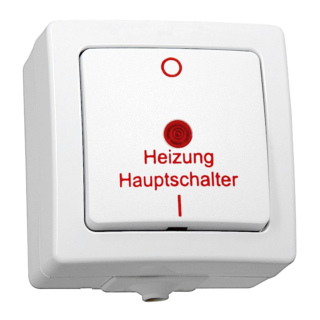 Kopp Nautic arktisweiß Heizungshauptschalter (565302003) Ansicht schräg von vorn