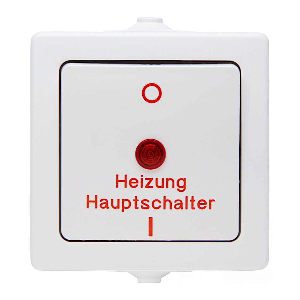 Kopp Nautic arktisweiß Heizungshauptschalter (565302003) Ansicht von vorn