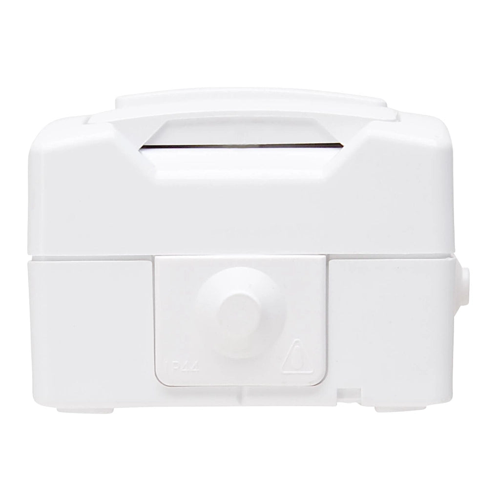 Kopp Nautic arktisweiß Aus-Wechselschalter + Steckdose senkrecht (138502009) Ansicht von unten