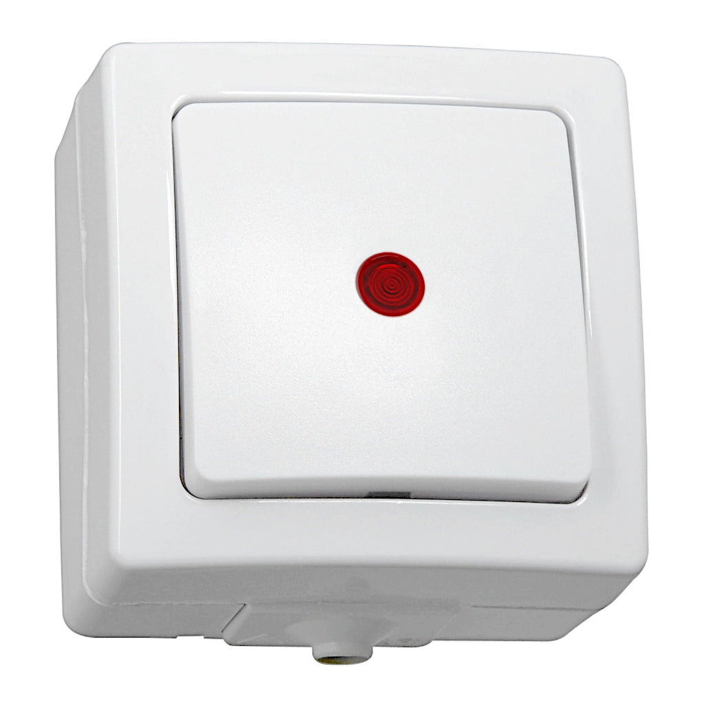 Kopp Nautic arktisweiß Kontrollschalter (566602003) Ansicht schräg von vorn