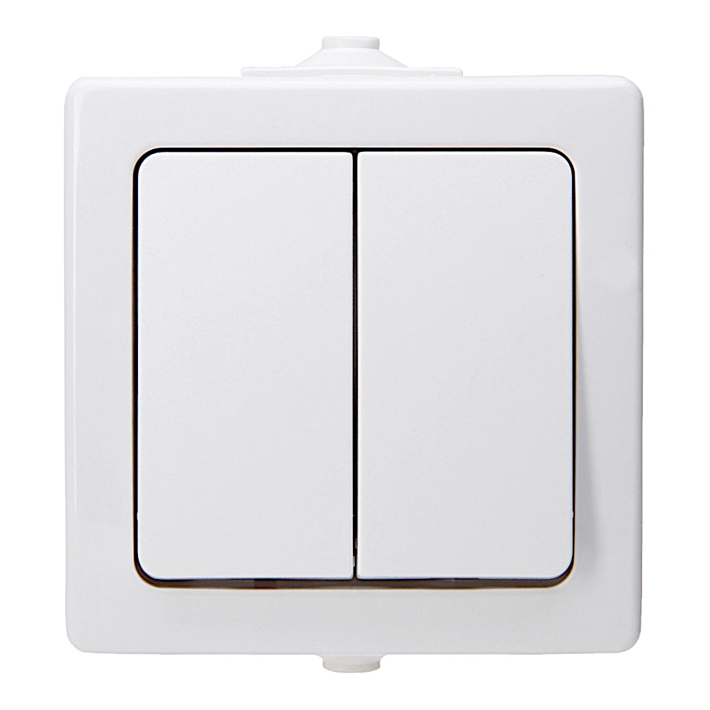 Kopp Nautic arktisweiß Serienschalter (565502009) Vorderansicht