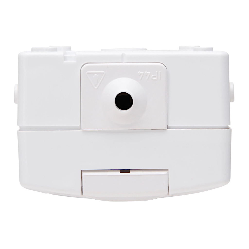 Kopp Nautic arktisweiß Steckdose mit Berührungsschutz 2-fach senkrecht (136902009) Ansicht von oben