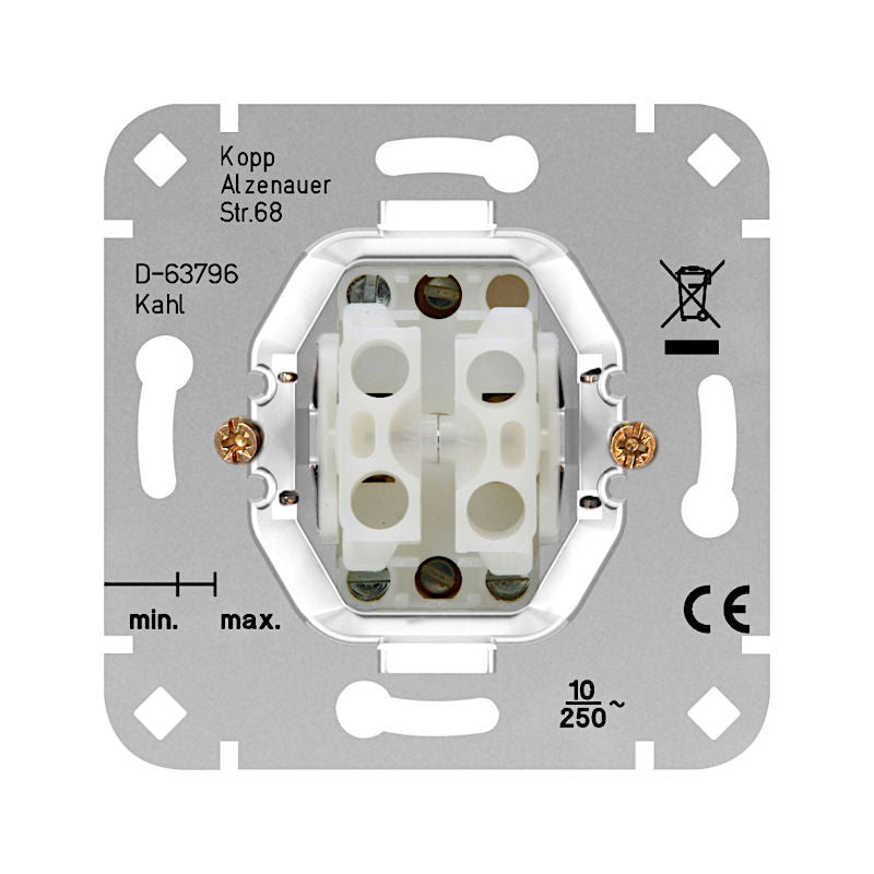 Kopp Paris arktisweiß Doppeltaster (503800002) Sockel
