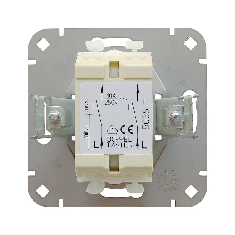 Kopp Paris arktisweiß Doppeltaster (503800002) Rückansicht