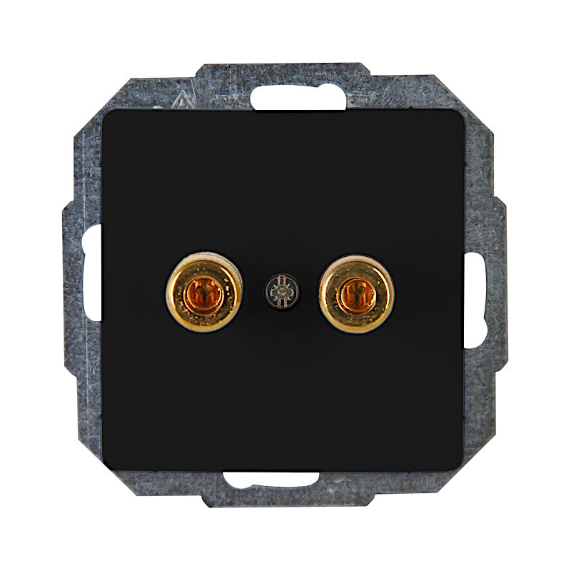 Kopp Paris mattschwarz Lautsprecherdose