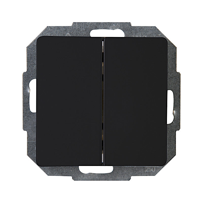 Kopp Paris mattschwarz Wechsel-Wechselschalter