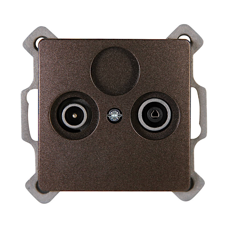 Kopp Paris palisander braun Antennendose TV und Radio