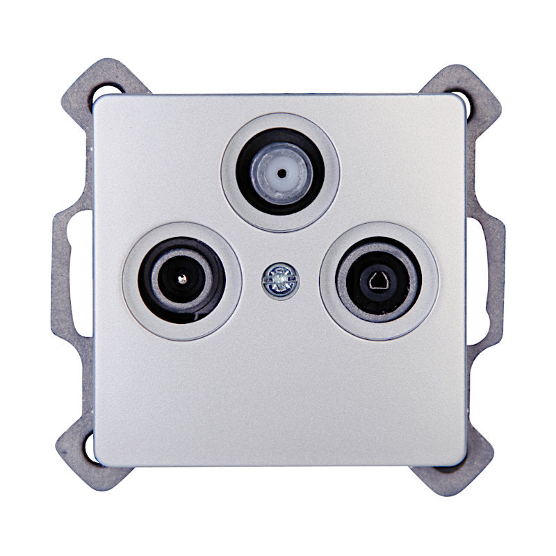 Kopp Paris silber Antennendose SAT/TV/RF (921420084)