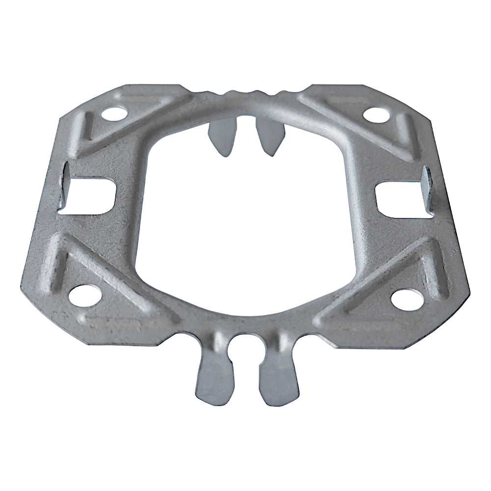 Kopp Rahmenhalteplatte aus Metall Ansicht schräg von oben