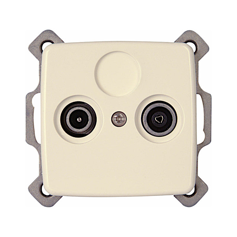 Kopp Rivo cremeweiß Antennendose TV/RF (922901087)