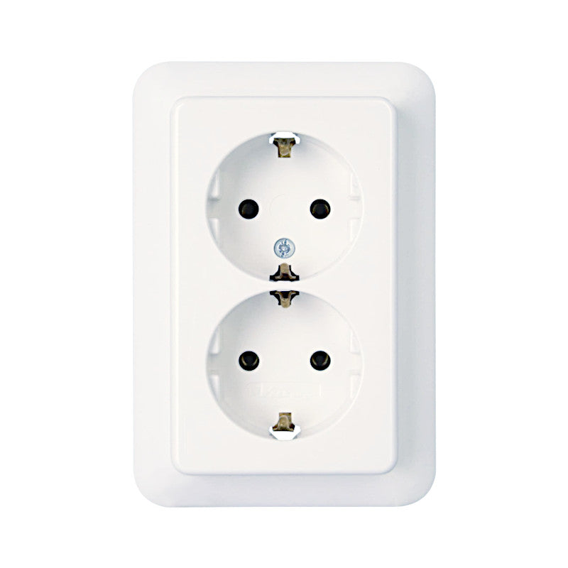 Kopp Rivo reinweiß Steckdose 2-fach (945717081)