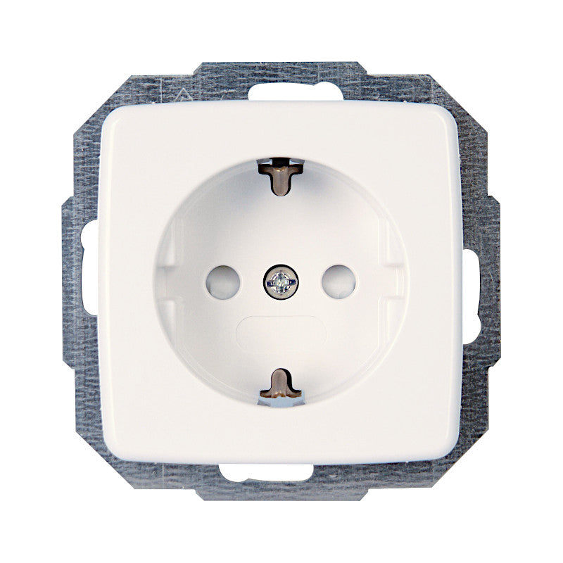 Kopp Rivo reinweiß Steckdose mit Berührungsschutz (920217087)