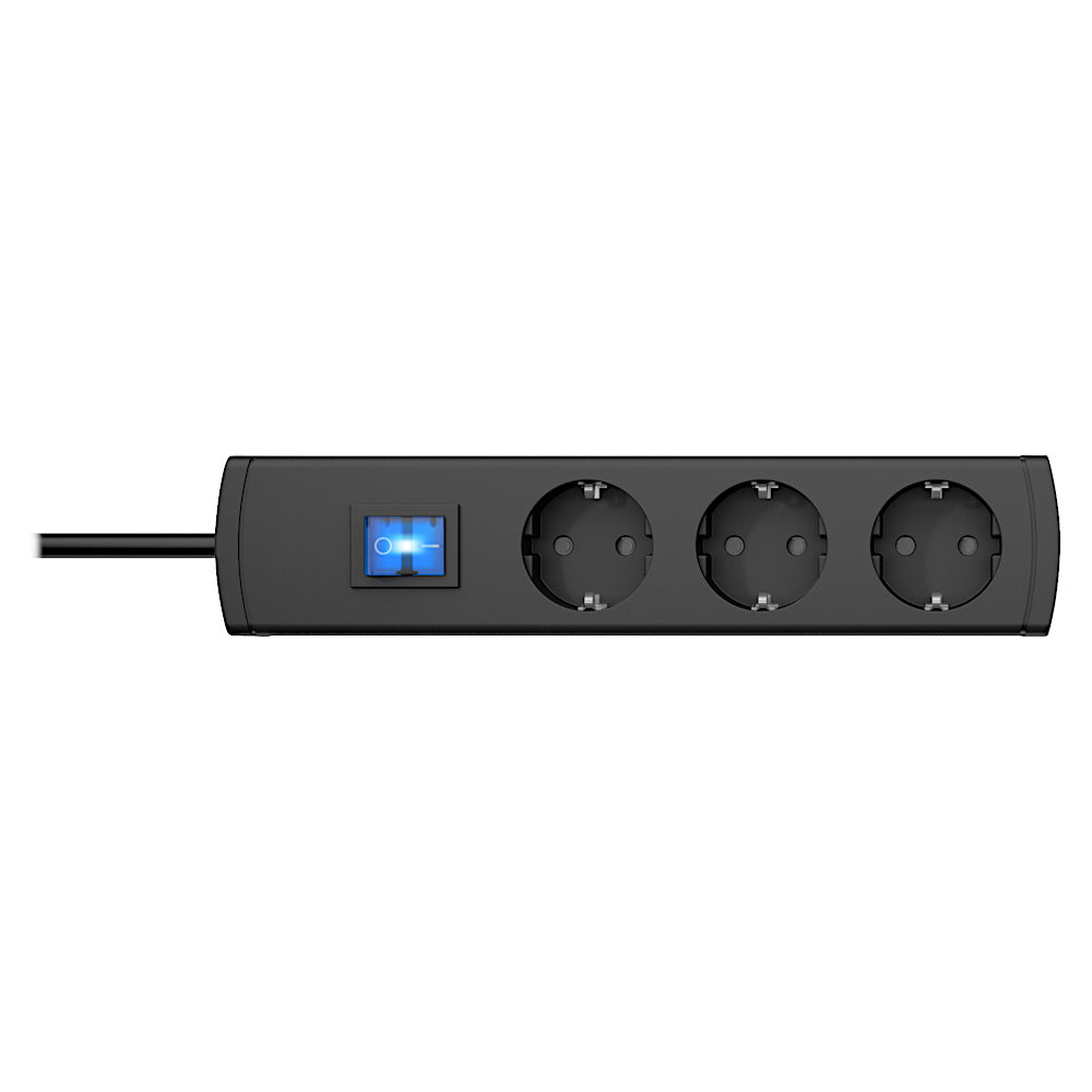 Kopp UNOversal plus Steckdosenleiste 3-fach 1,4m anthrazit (232505009)