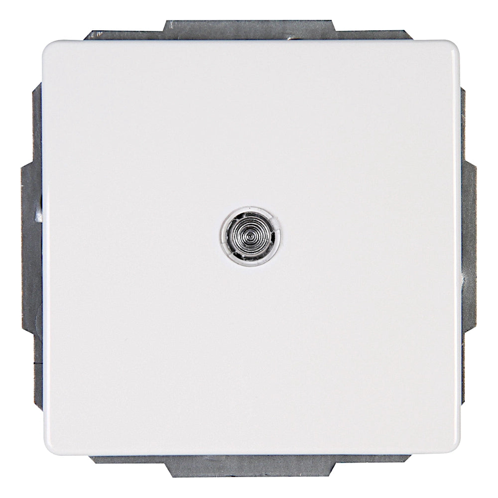 Kopp Venedig reinweiß Aus-Wechselschalter mit Linse (600692087) Vorderseite