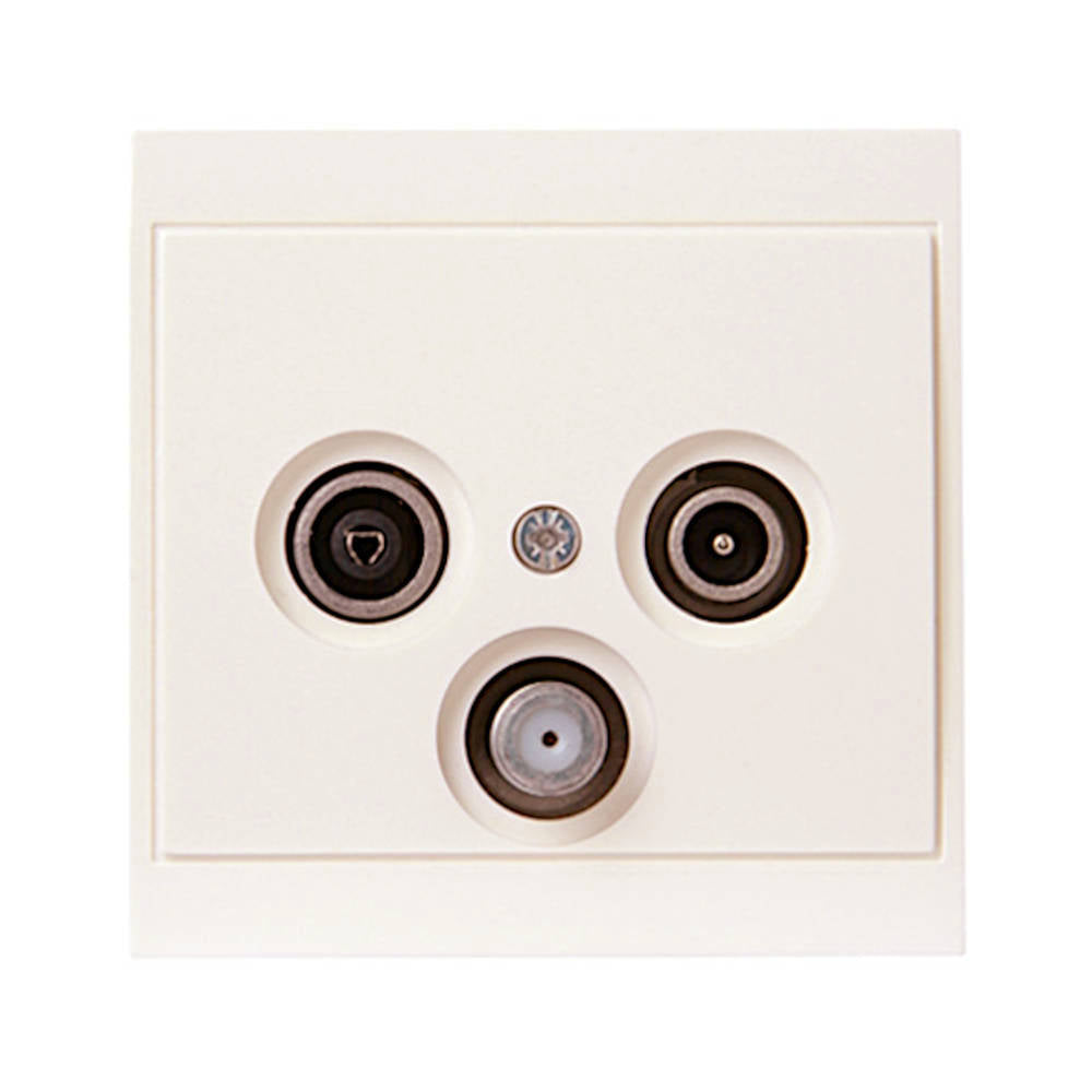 Kopp Malta (creme)weiß Antennendose SAT/TV/RF (916101081)