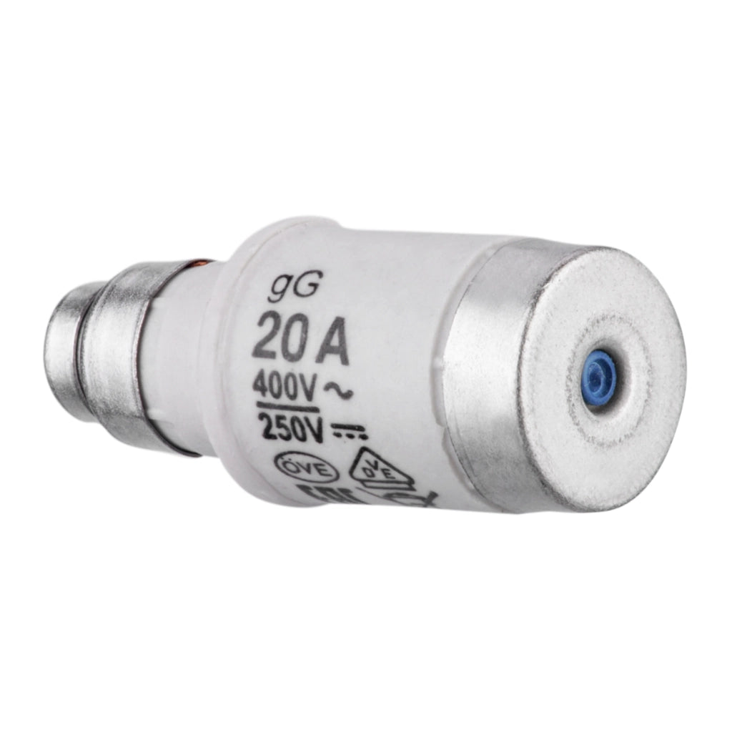 NEOZED Sicherungen 20A D01 E14 blau - Ansicht von unten liegend