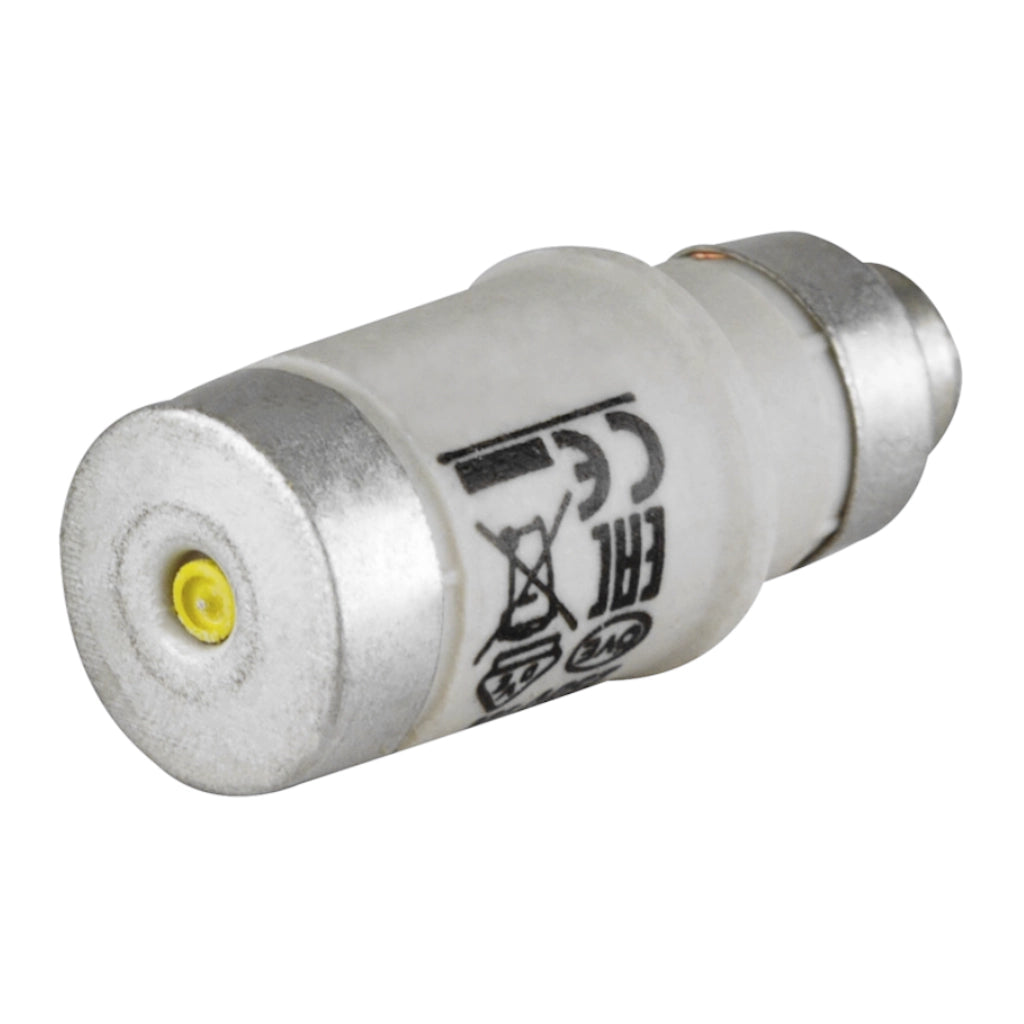 NEOZED Sicherungen 25A D02 E18 gelb - Ansicht liegend