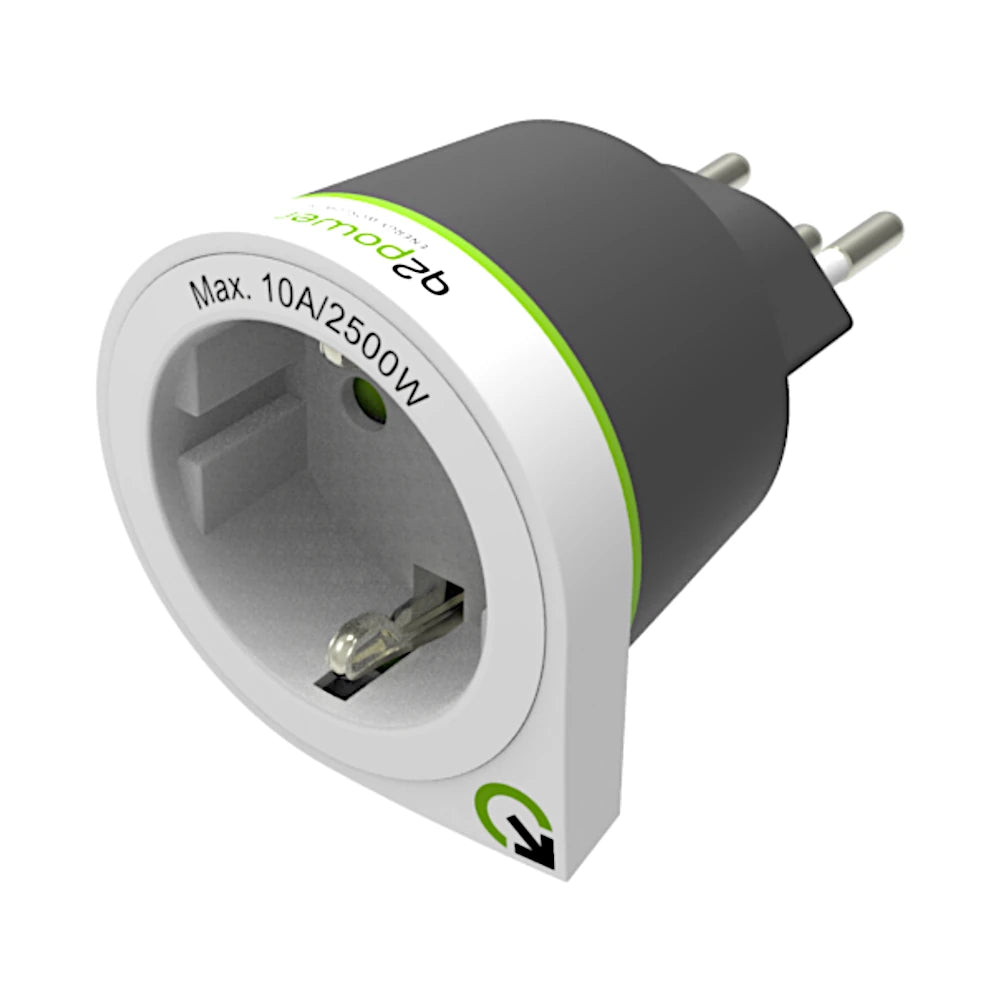 q2 Power Reiseadapter Europa nach Schweiz (1.200130 / 473209016)