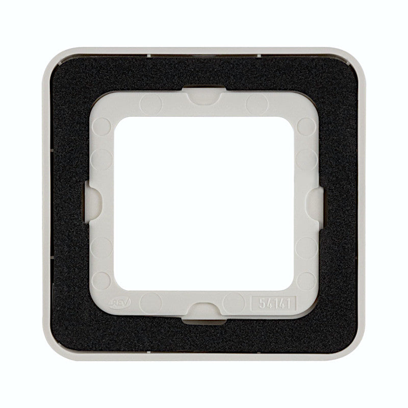 REV AquaKombi Feuchtraum Rahmen 1-fach weiß Rückansicht