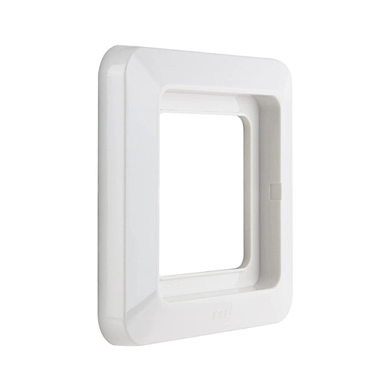 REV AquaKombi Feuchtraum Rahmen 1-fach weiß Ansicht schräg