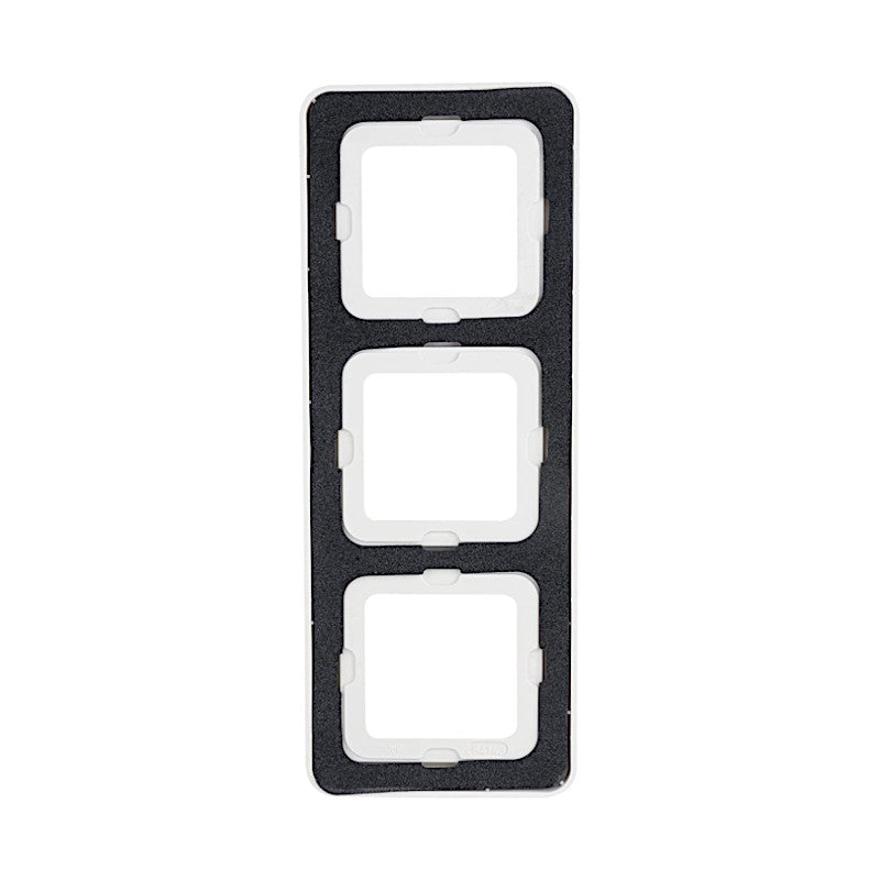 REV AquaKombi Feuchtraum Rahmen 3-fach weiß Rückansicht