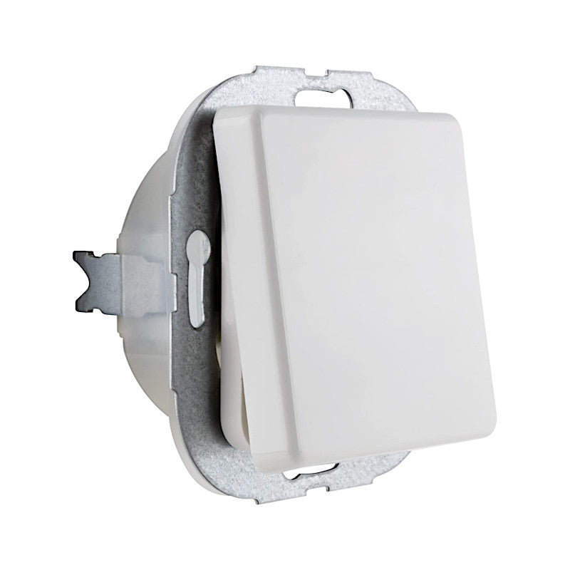 REV AquaKombi Feuchtraum Aus-Wechselschalter weiß Ansicht schräg