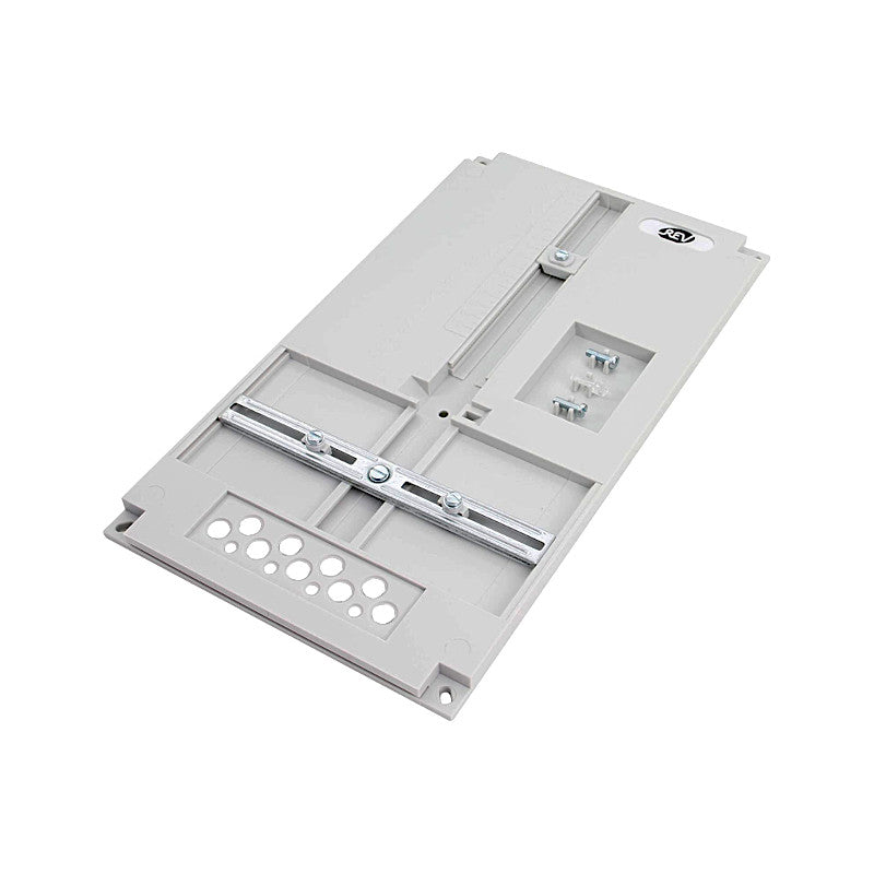 REV Ritter Zählertafel grau mit Schiene (0518846555)