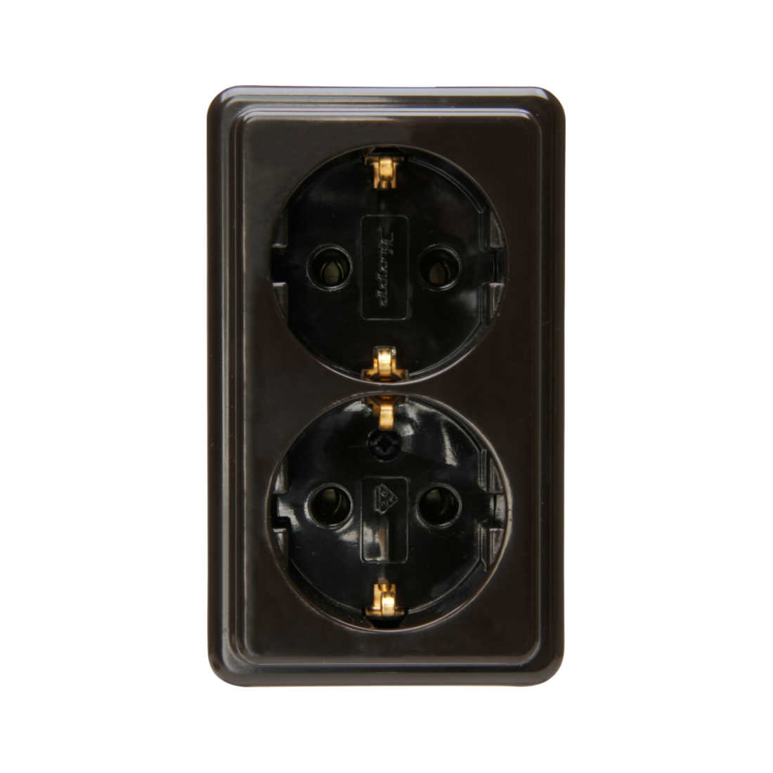 Kopp Standard braun Steckdose 2-fach 102506006