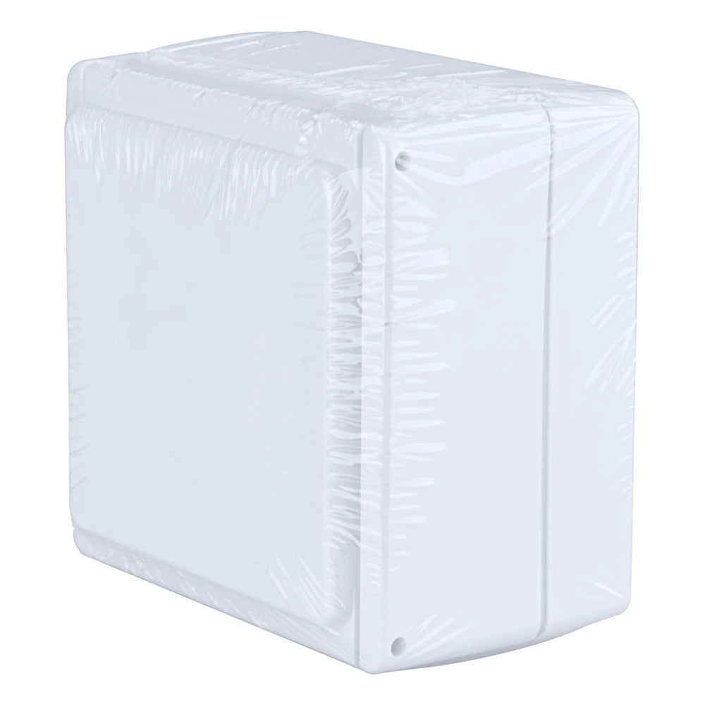 Unitec Aquarius Feuchtraum Polarweiß Steckdose mit Klappdeckel (45284L) Ansicht schräg