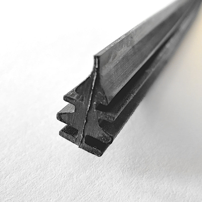 Unitec Ersatzgummis für Flachbalkenwischer Profilansicht