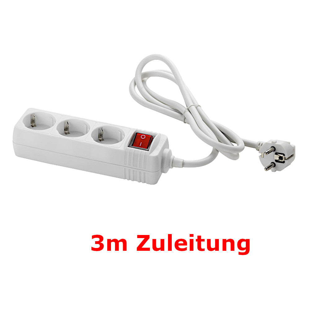 Unitec 3-fach Steckdosenleiste weiss mit Schalter (445692)
