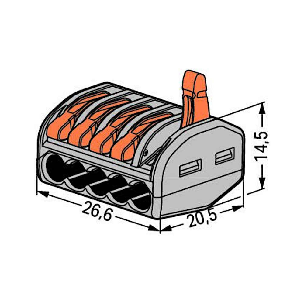 Wago 222-415 Classic Verbindungsklemmen