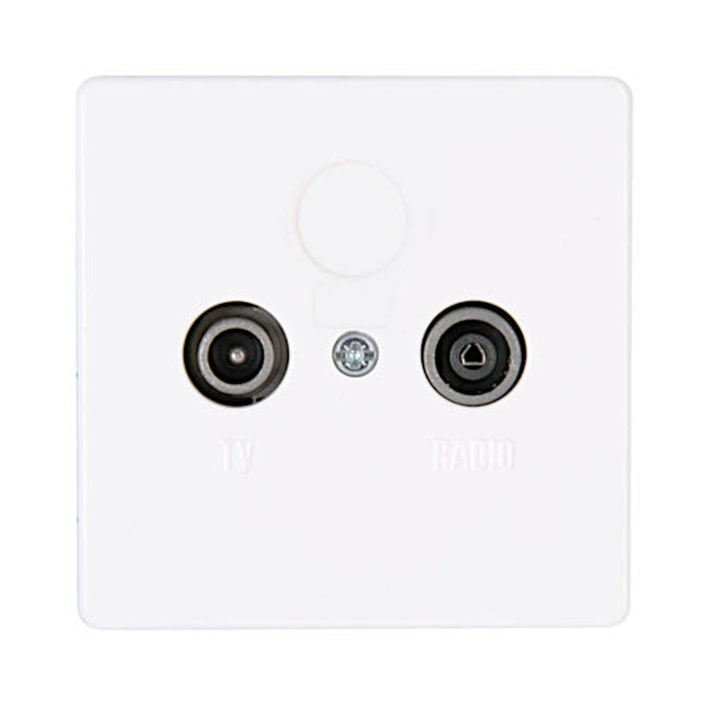 Kopp Vision arktisweiß Antennendose TV/RF (110202077)