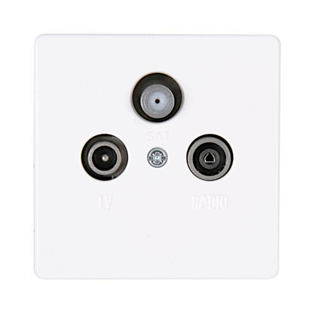 Kopp Vision arktisweiß Antennendose SAT/TV/RF (916002088)