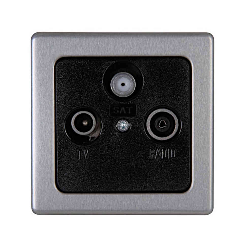 Kopp Vision stahl Antennendose SAT/TV/RF (915920086)