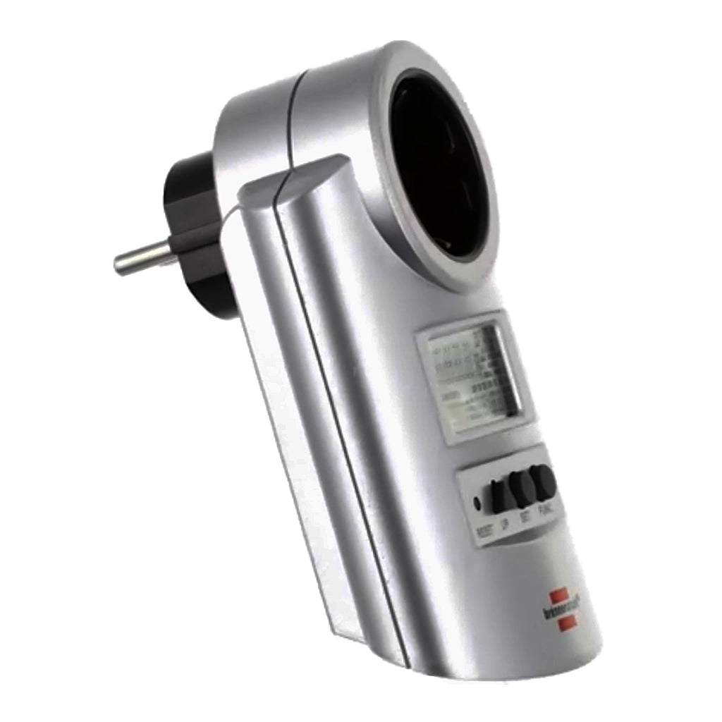 Brennenstuhl Energiekostenmessgerät Primera-Line PM231E silber (1506600) Seitenansicht schräg von links