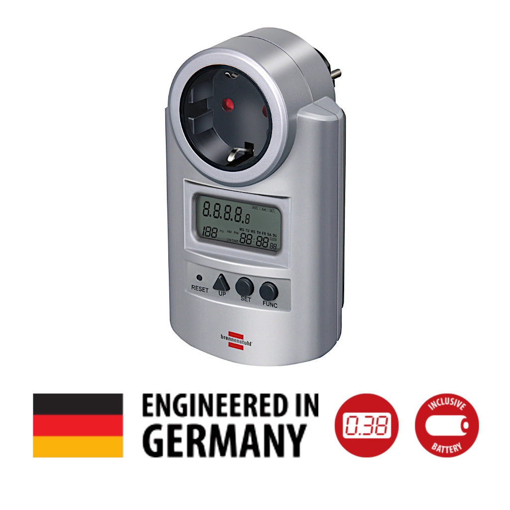 Brennenstuhl Energiekostenmessgerät Primera-Line PM231E silber (1506600) Vorderansicht