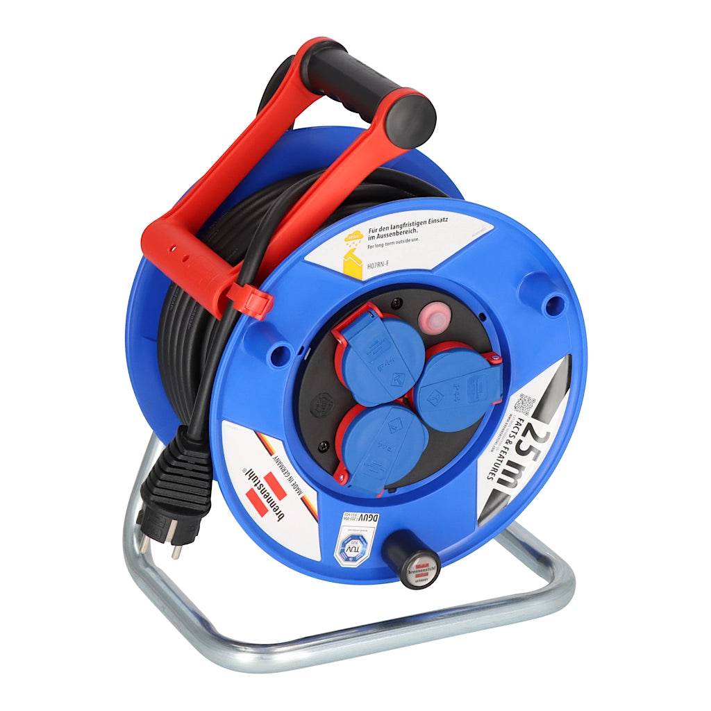 Brennenstuhl Kabeltrommel Garant 3-fach 25m IP44 (1218350) Vorderansicht